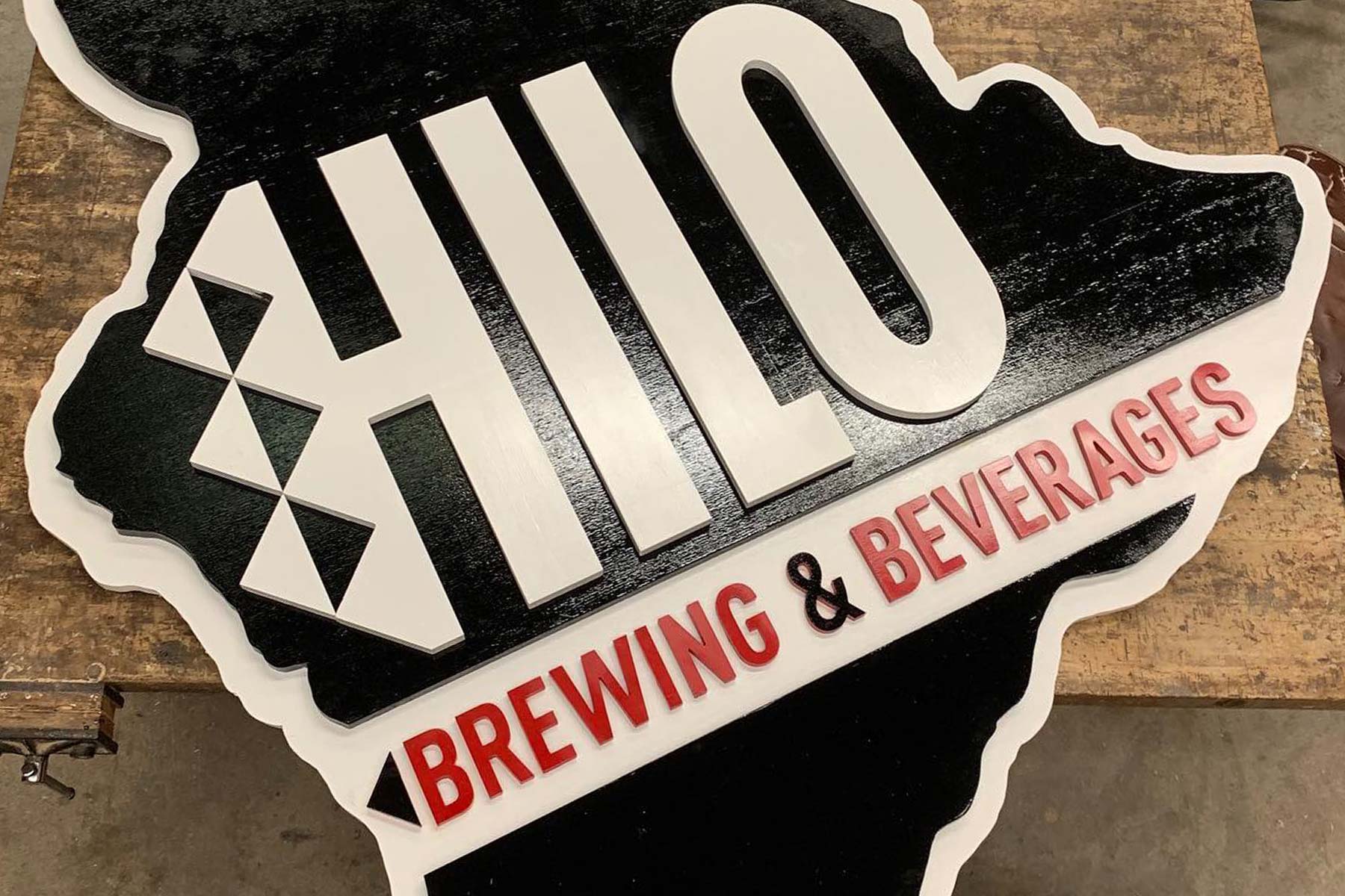 Outdoor Signage for Hilo Brewing